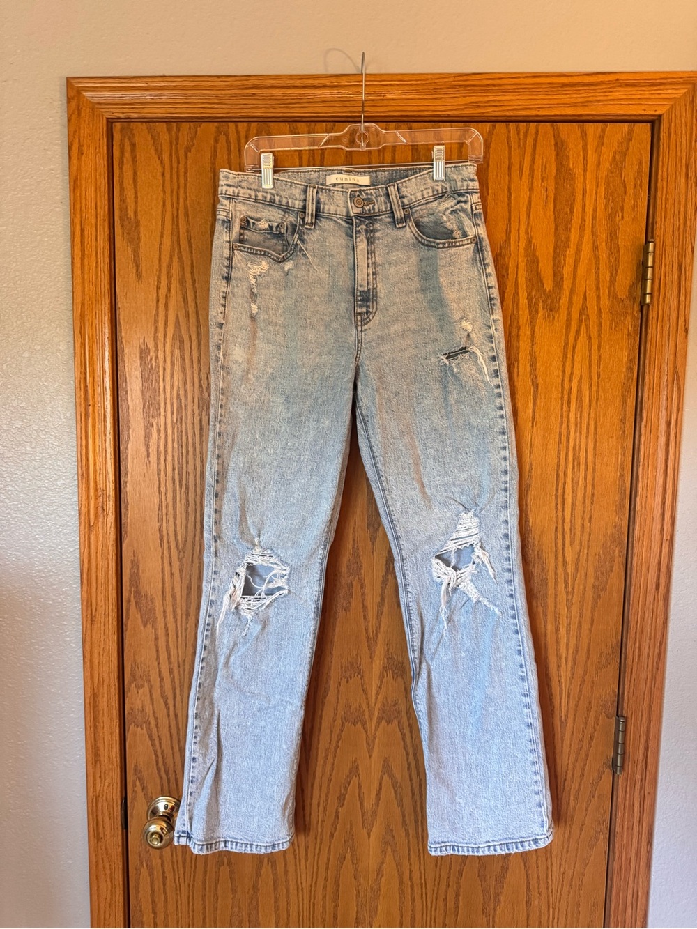 Eunina Light Wash Straight Women's Jeans